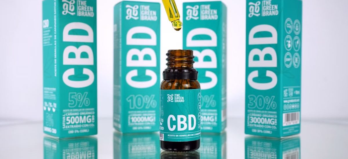 Organic CBD oil from The Green Brand with various concentrations for wellness.